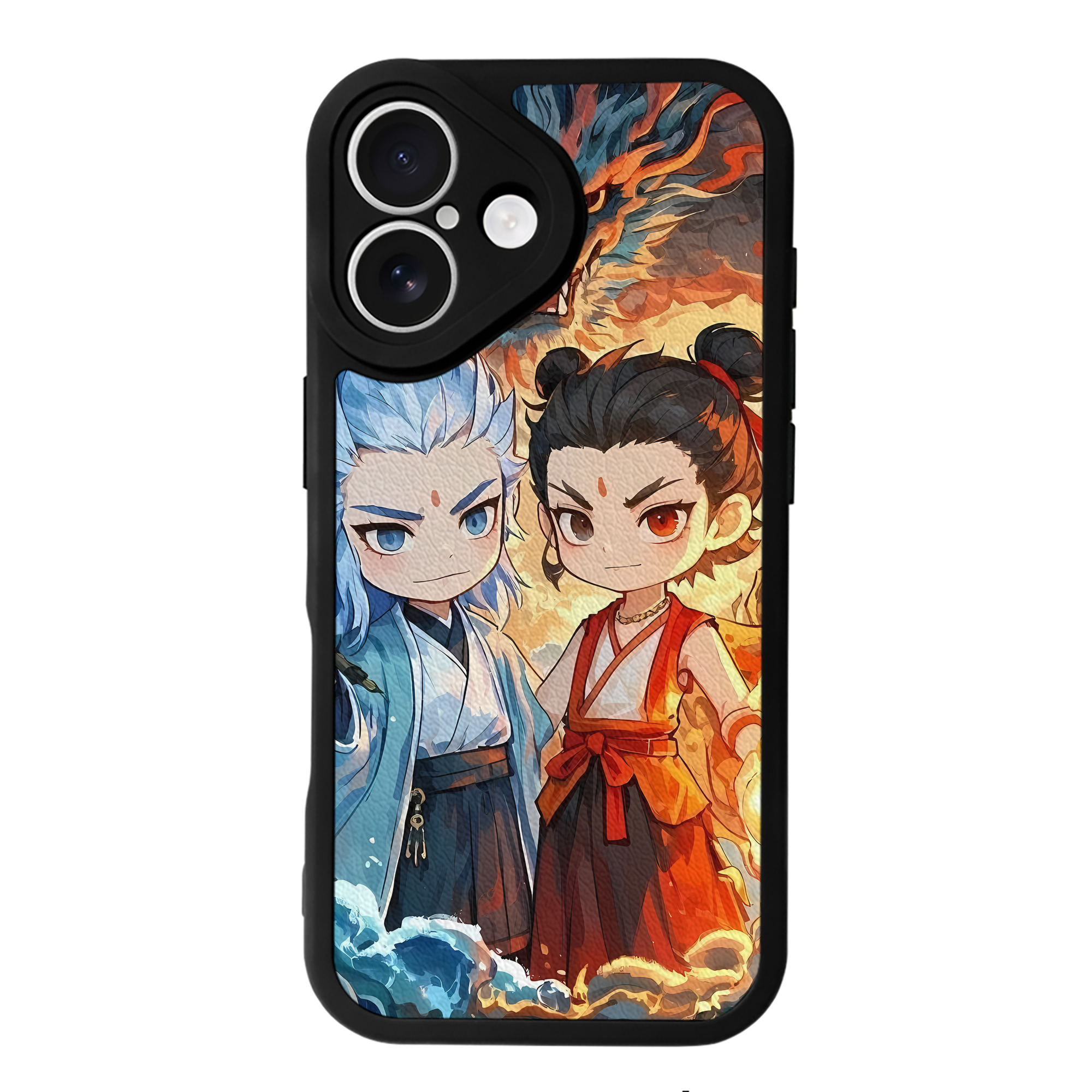 （画像用） Ne Zha 2 ナタ 魔童の大暴れ 【iPhone 16シリーズ対応】シリコンスマホケース（レザー調） 材質：シリコン